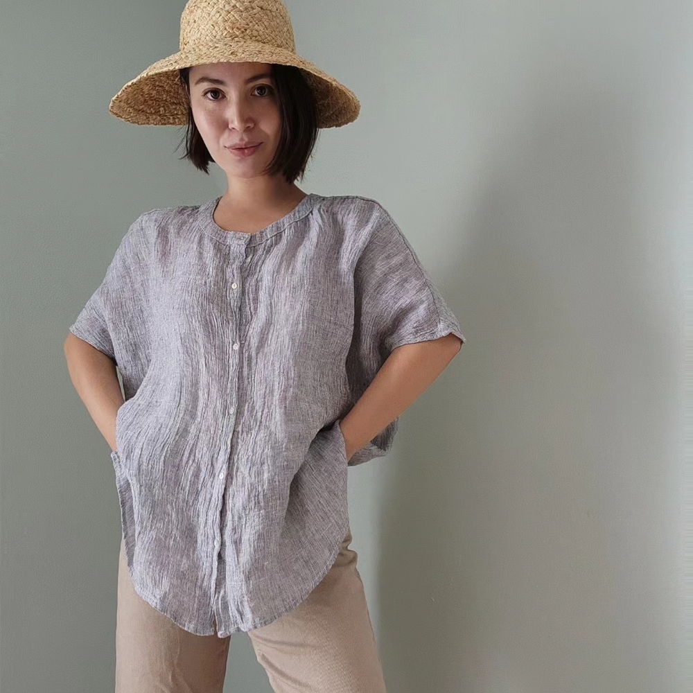 100% linen tunic